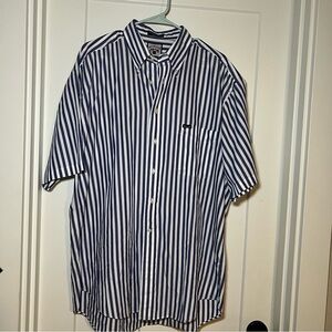 Faconnable Men's Button Down-Color Stripe Collared Shirt Cotton XLarge Casual